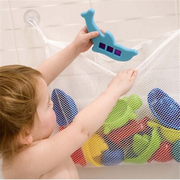 1pc/lot Bathroom Baby Hat Kids Bath Toy Bag Net Suction bask