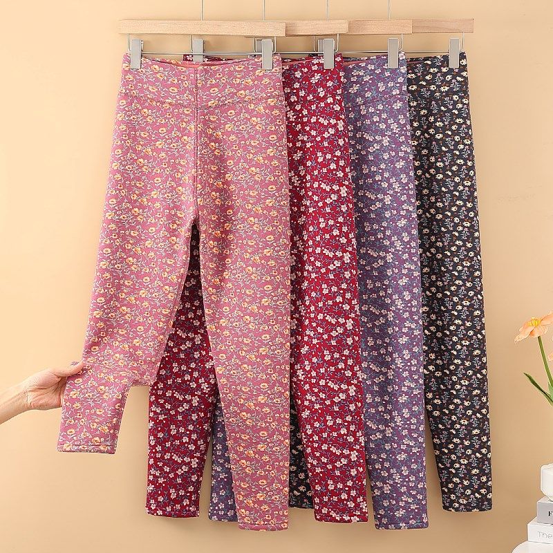 中老年妈妈保暖裤女秋冬季加绒加厚大码花秋裤内穿打底德绒棉毛裤,女士内衣/男士内衣/家居服,保暖裤,淘宝优惠券,粉丝福利购,淘宝优惠卷