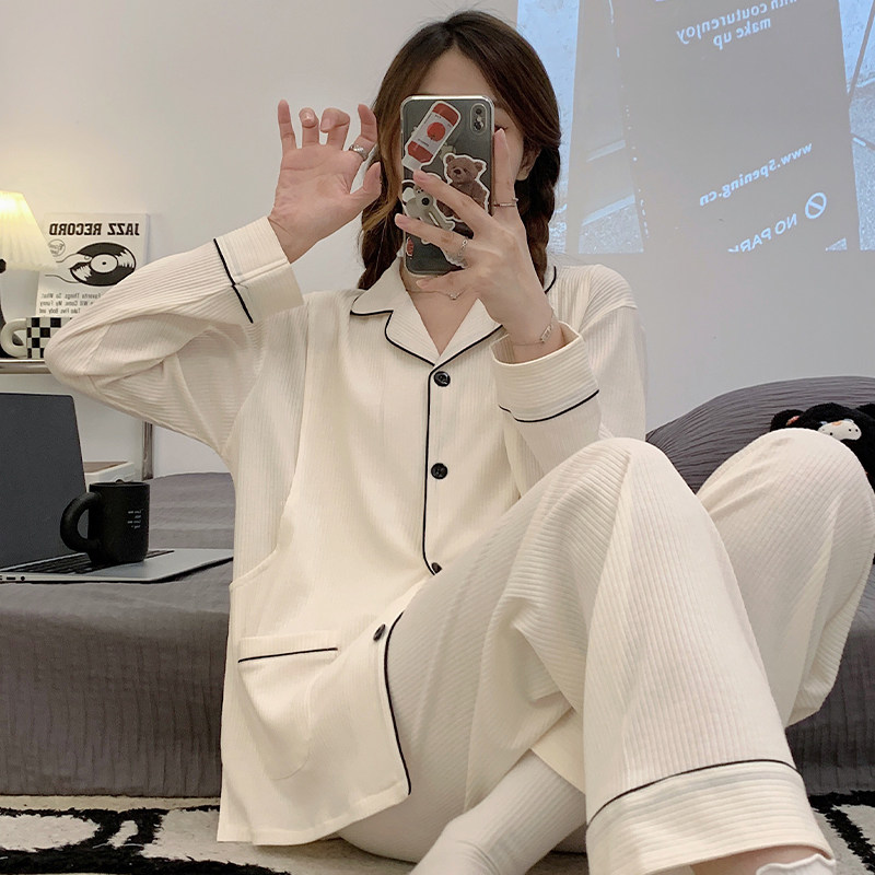 孕妇睡衣女春秋冬季月子服哺乳装春天孕期产后大尺码家居服套装
