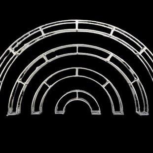 拱门桁架弧形半圆铁艺造型婚庆支架花门架圆弧铁拱形架子长廊定制