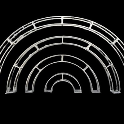 拱门桁架弧形半圆铁艺造型婚庆支架花门架圆弧铁拱形架子长廊定制