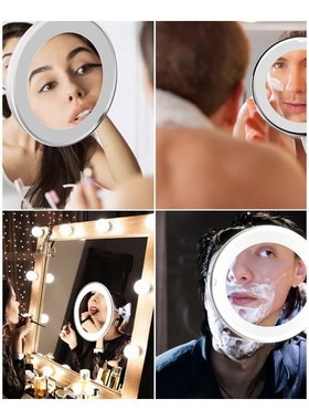 Magnifier-Lamp Vanity-Mirror Table-Night-Light Glass Bathroo