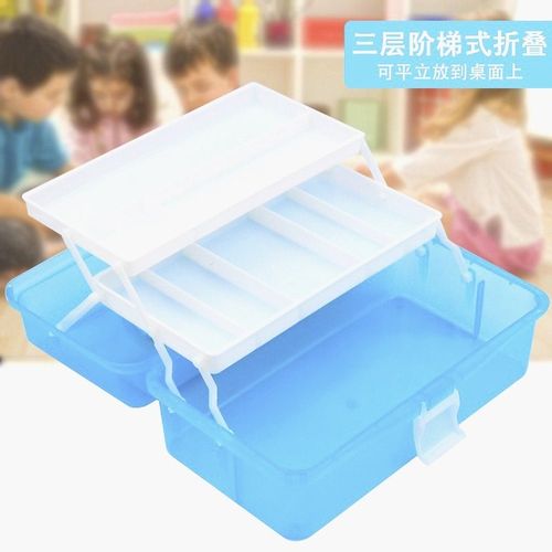 修脚师专用工具箱美甲工具箱外出美甲美睫工具箱大容量加厚三层