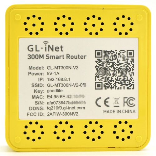 GL.iNet GL-MT300N-V2 MT7628NN 300Mbps Wireless Mini WiFi Rou