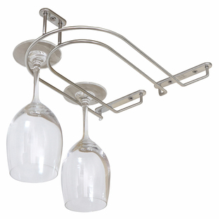 玄关吧台高脚杯红酒杯架悬挂倒挂客厅酒柜酒架不锈钢收纳欧式现代