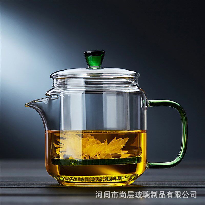 包邮高硼硅泡茶壶玻璃茶壶加厚带过滤内胆M小青柑用煮茶器神奇壶