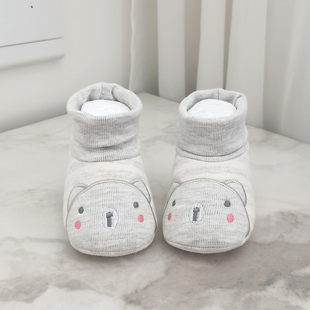 秋冬0 12个月婴儿棉鞋 1岁婴儿鞋 K幼儿软底学步鞋 新生儿不掉鞋