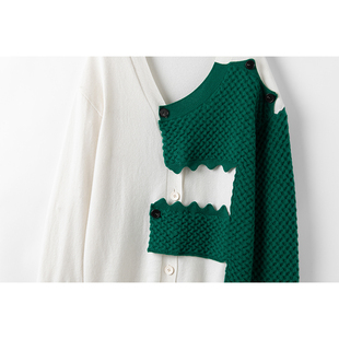 男女情侣创意恐龙设计感纯羊绒外套 开襟羊绒衫 太气质了 新款