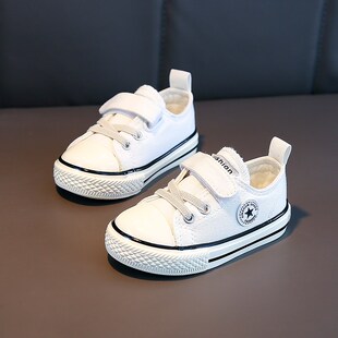 宝宝鞋子春秋款软底小童布鞋童鞋男童1到K3岁学步鞋透气女童帆布