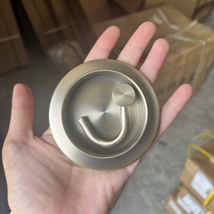 304不锈钢入户挂钩关门口重力钩玄免打孔隐藏可旋转工程衣钩新款