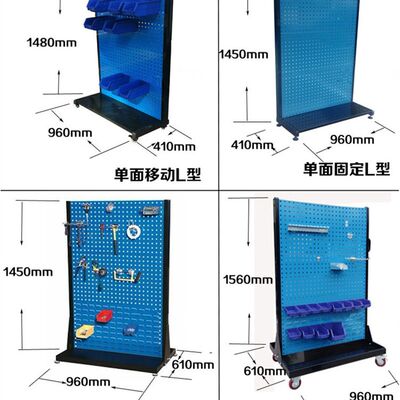 新品新品移动零件车物料架螺丝配件收纳货架J物料整理装配架双面