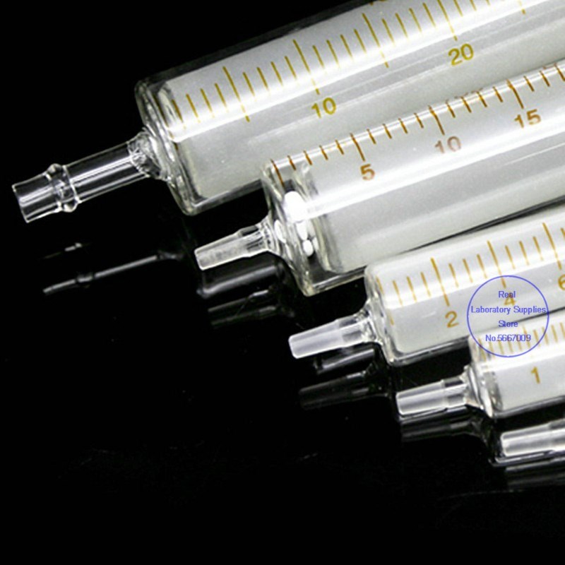 All size 1ml to 100ml Lab Disposable Glass injection syringe