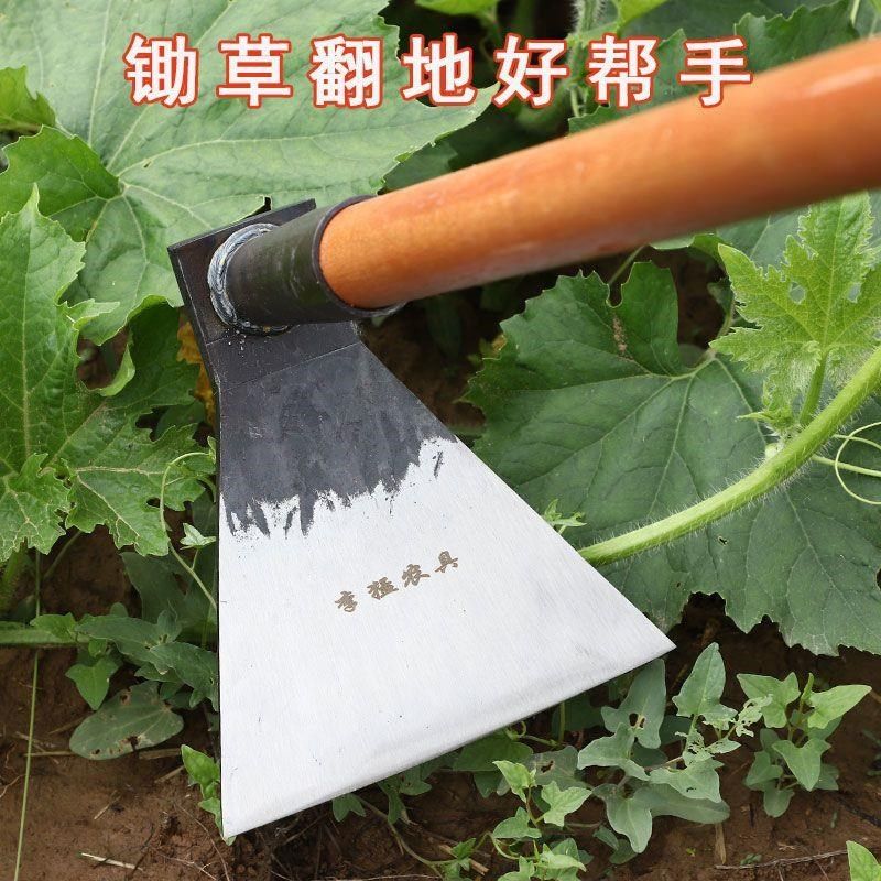 锰钢板锄头农用农具挖家用种菜大锄头田野除草神器农田翻土扒撅头,农机/农具/农膜,锄头,淘宝优惠券,粉丝福利购,淘宝优惠卷