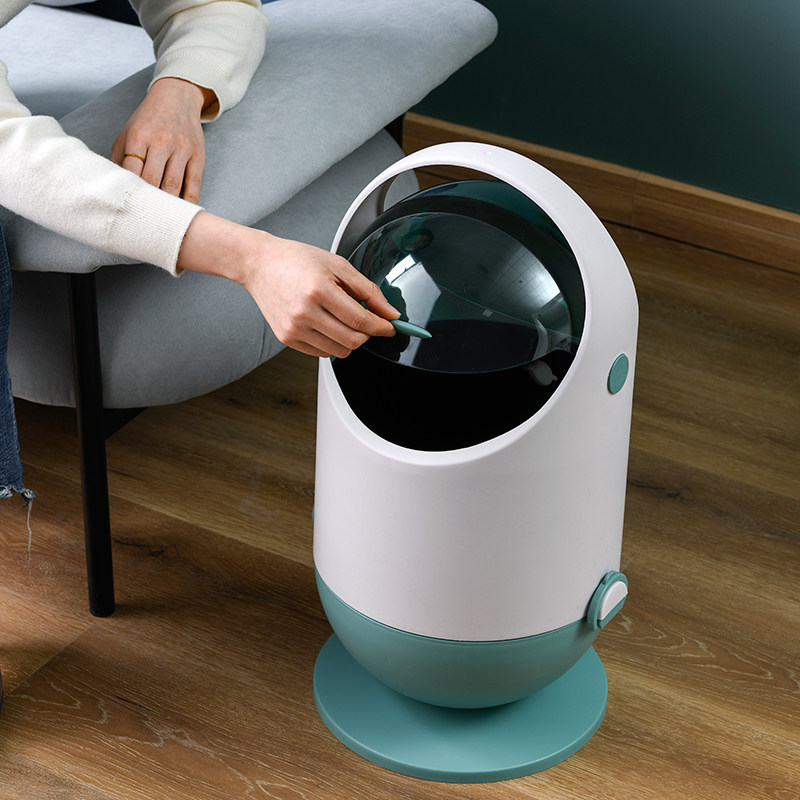 垃圾桶家用带盖厕所卫生间防w水垃圾桶可爱少女卧室客厅分类