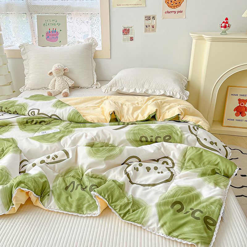 A类夏季水洗棉被子夏凉被夏天薄款空调被单人学生宿舍夏被可机洗,床上用品,化纤被,淘宝优惠券,粉丝福利购,淘宝优惠卷