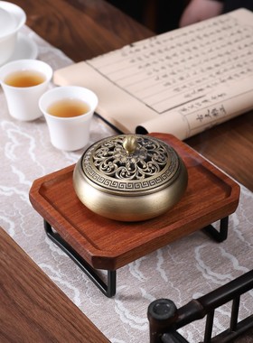 复古铁艺花梨木木几角几边桌卧室C床头小桌子客厅迷你小茶几方几