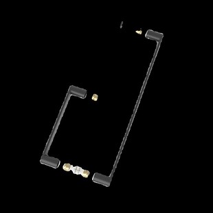 简约浴室玻璃门大拉手淋浴房门把手配件纯铜推拉门钢化单孔浴移门