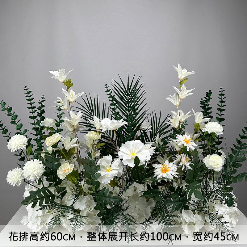 婚庆道具假花立柱摆放花球花柱酒店婚礼现场布置橱窗车展装饰摆件