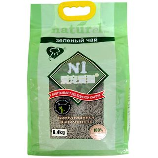 N1豆腐砂猫砂3包玉米绿茶除臭无尘植物竹炭17.L5L不粘底6.5kg*3包