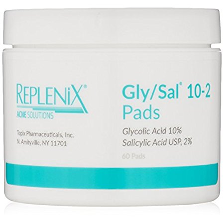 推荐Replenix Acne Solutions Gly/Sal 10-2 Pads, 60 Count