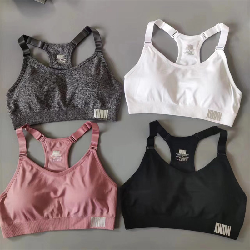 运动内衣 女舒适无钢圈薄款 速干F文胸中高强度防震训练背心包邮