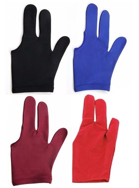 1Pcs Spandex Snooker Billiard Cue Glove Pool Left Hand Open