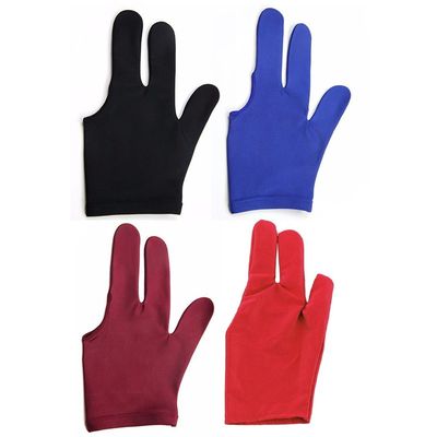 1Pcs Spandex Snooker Billiard Cue Glove Pool Left Hand Open