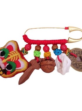 桃核剑猪骨桃木挂件狗牙邪外出身吓压符惊防辟剑婴儿童宝宝别新