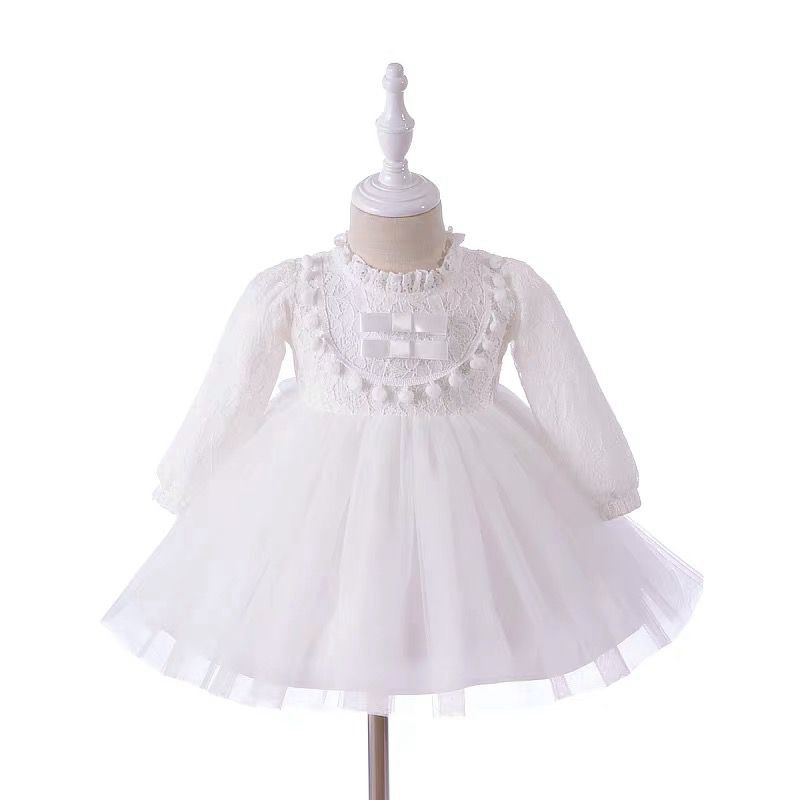 一周岁礼服女宝宝春秋款洋气连衣裙D婴儿百天抓周宴生日公主裙女