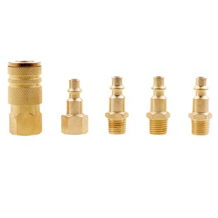 5 Pieces Air Hose Line Compressor Male and Female Fitting C