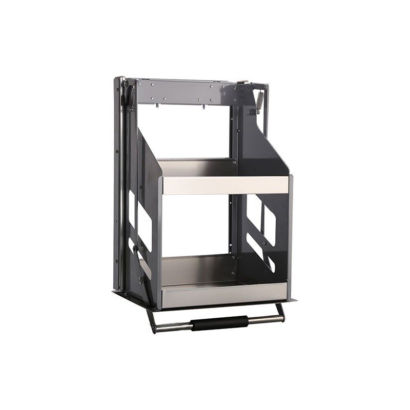 厨房吊柜升降拉篮下拉式高柜橱柜伸缩垂直升降不锈u钢调料调料拉