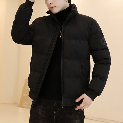 秋冬季外套男潮流韩版帅气百搭保暖棉袄羽绒棉服男生潮牌工装卫衣