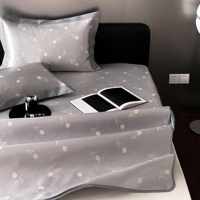 新款A类丨法式提花冰丝凉席三件套 夏季凉感床笠款冰丝席可水,床上用品,冰丝席,淘宝优惠券,粉丝福利购,淘宝优惠卷