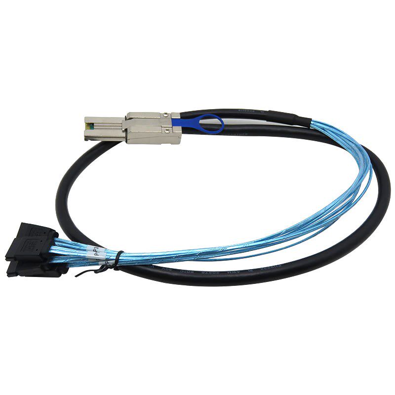 Mini Sas 26Pin (Sff 8088) Male To 4 Sata 7Pin Female Cable,
