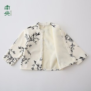 加绒汉服男童古风帅气秋冬季新中式儿童唐装国风套装男孩元旦表演