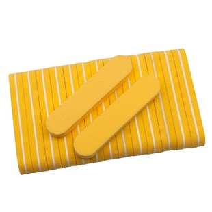 sided Mini Yellow Pcs Sponge Blocks Double File 极速200 Nail