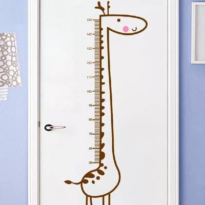 推荐Cartoon Cute Giraffe Measuring Height Ruler Wall Sticker