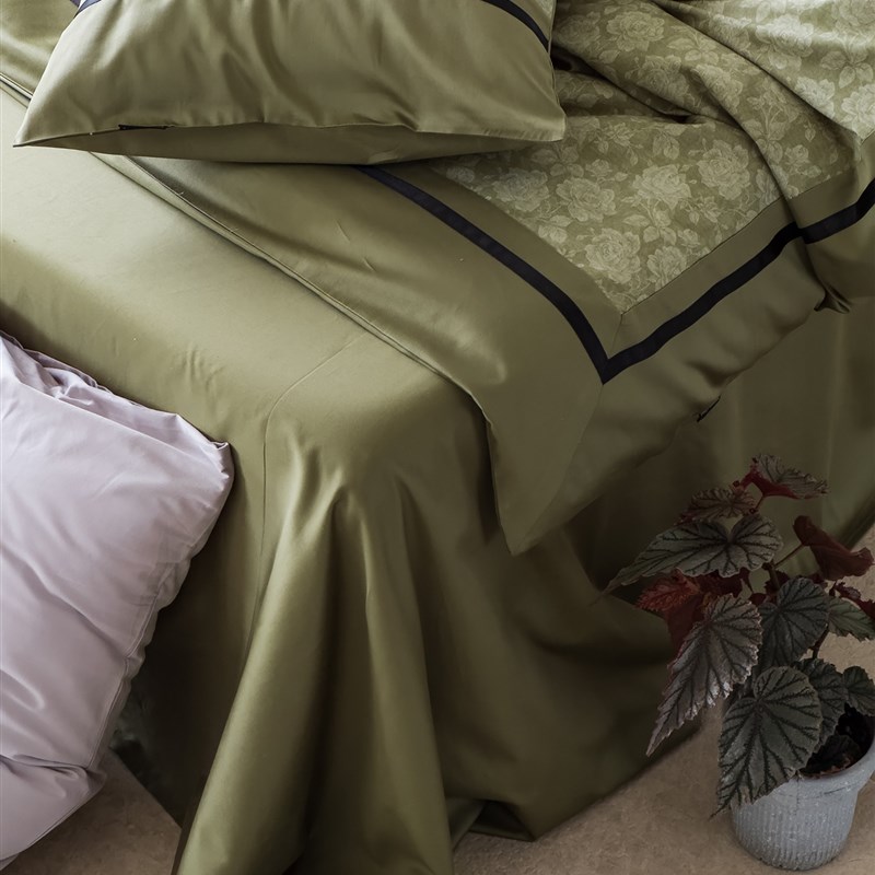 复古田园100支长绒棉四件套 数码印花全棉被套床单床笠式床上用品