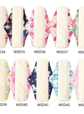6Pcs/10Pcs Women Washable Panty Liner Sanitary Pads Absorbe