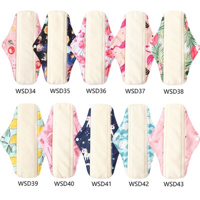 6Pcs/10Pcs Women Washable Panty Liner Sanitary Pads Absorbe