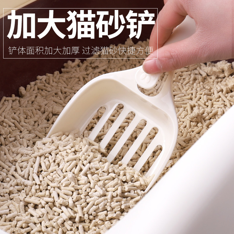 速发猫砂铲子*10支 大号松木猫砂铲豆腐猫砂宠物清洁用品猫厕所猫