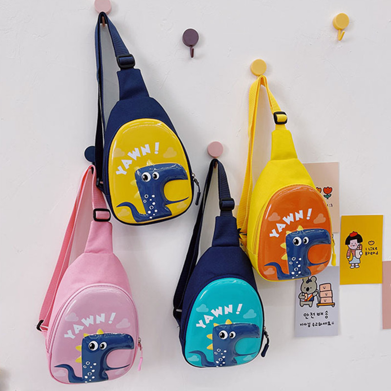 恐龙包包儿童斜挎蛋壳包时尚男童宝宝胸包小女孩单肩包可爱男背包
