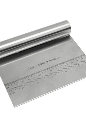 Stainless Steel Dough Cutter Pizza Cake Scraper Smoother for
