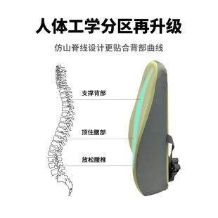白卷护腰靠垫办公室腰靠椅子靠背垫久坐护腰枕座椅腰靠枕孕妇腰垫