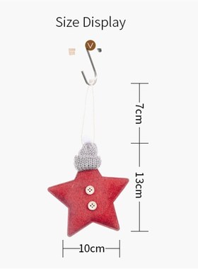 Christmas Felt Star Christmas Tree Decorations Hanging Penda