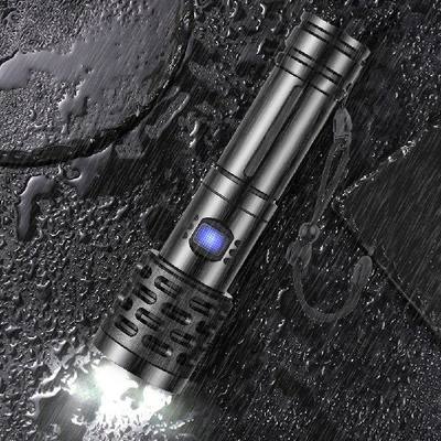 推荐10W LED Long Distance Flashlight Zoomable Outdoor Lighti