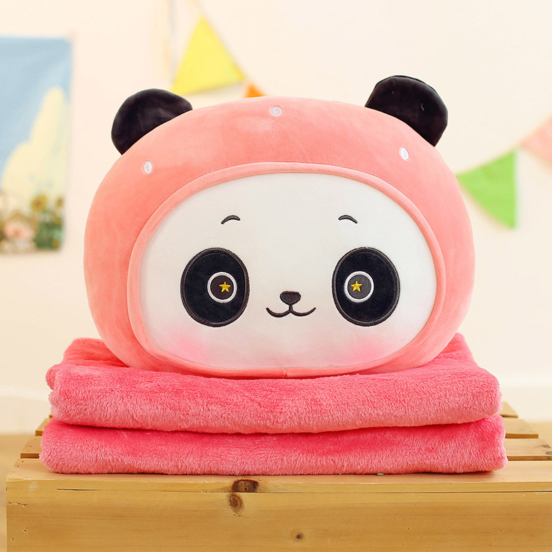 抱枕被子两用办公室靠背垫靠枕空调被女生学生午睡儿童毯子夏秋