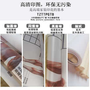 现货体态评估表瑜伽健身私教体位姿势体测表身体评估表免费加LOGO