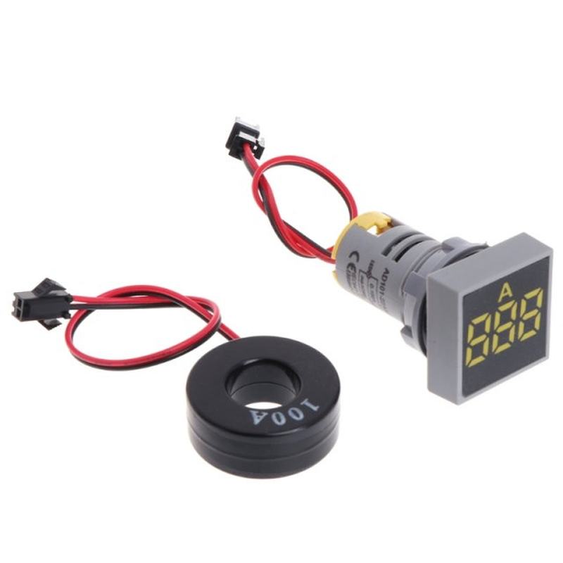 速发22MM 1-100A Digital Ammeter Current Meter Indicator Led