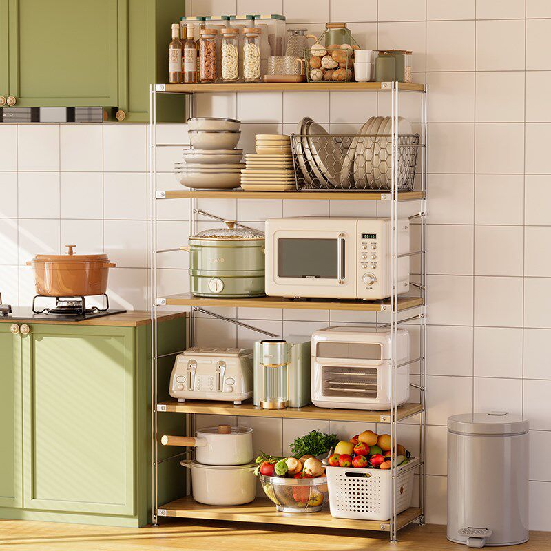 日式货架置物架多层家用厨房架子橱柜阳台多功能储物架落地收纳架,商业/办公家具,置物架/陈列架/储物架/展示架,淘宝优惠券,粉丝福利购,淘宝优惠卷